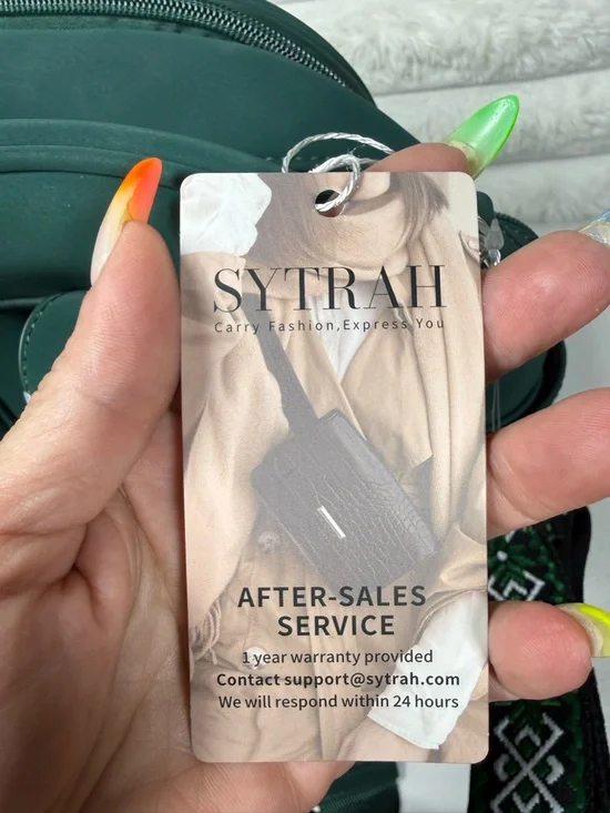 Sytrah Women’s Green Mini Backpack - Sleek Everyday Backpack - Picture 9 of 16